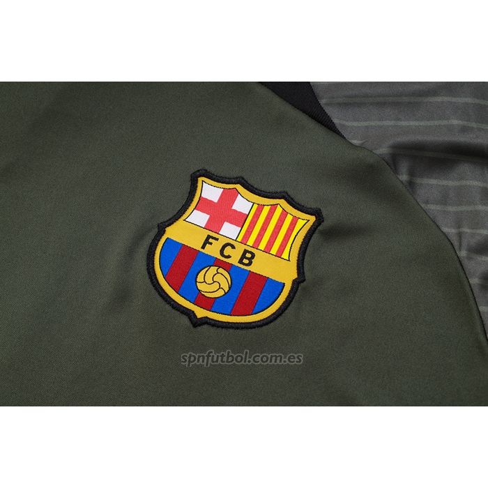 Chandal del Barcelona Manga Corta 2023-2024 Verde Oscuro - Pantalon Corto